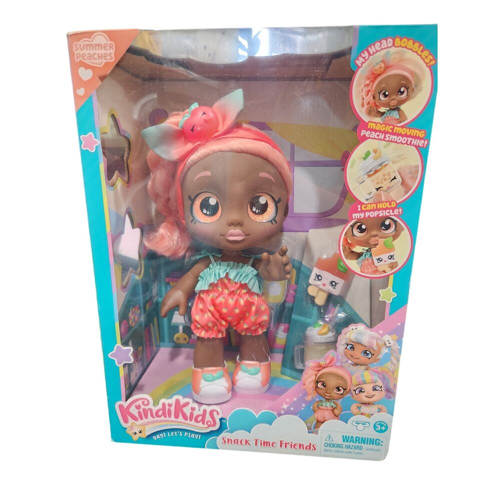 Kindi Kids Summer Peaches Snack Time Friends 10" New in Box
